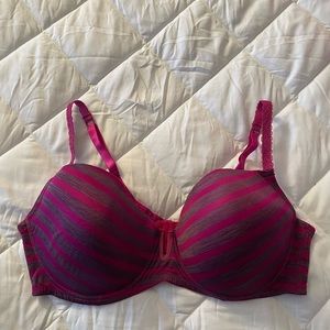 Fuschia/Purple Ashley Stewart Bra with U-detail